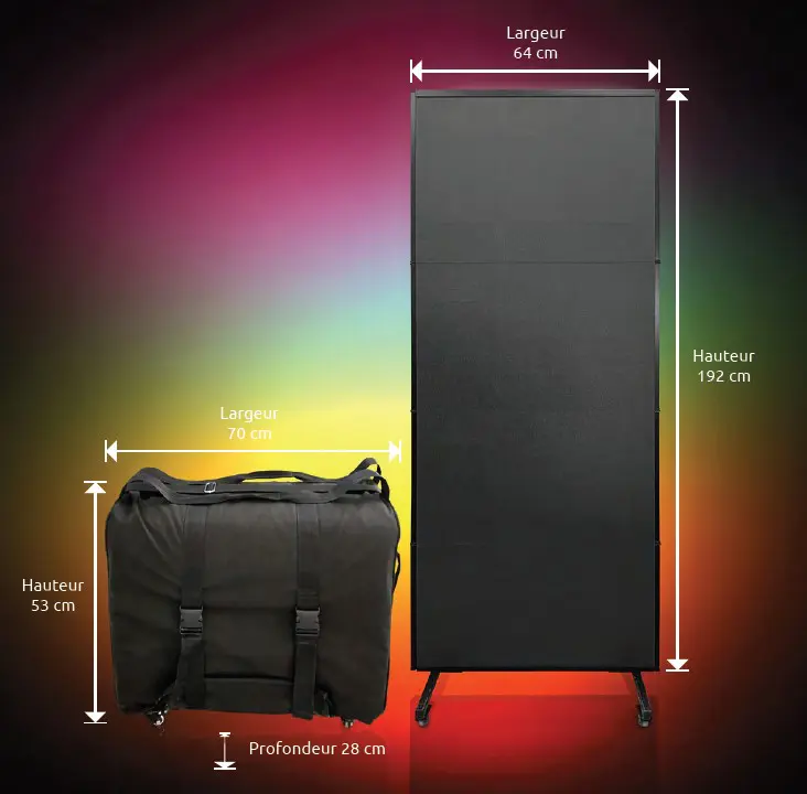 Rollup 1 Rollup LED pliable en 4