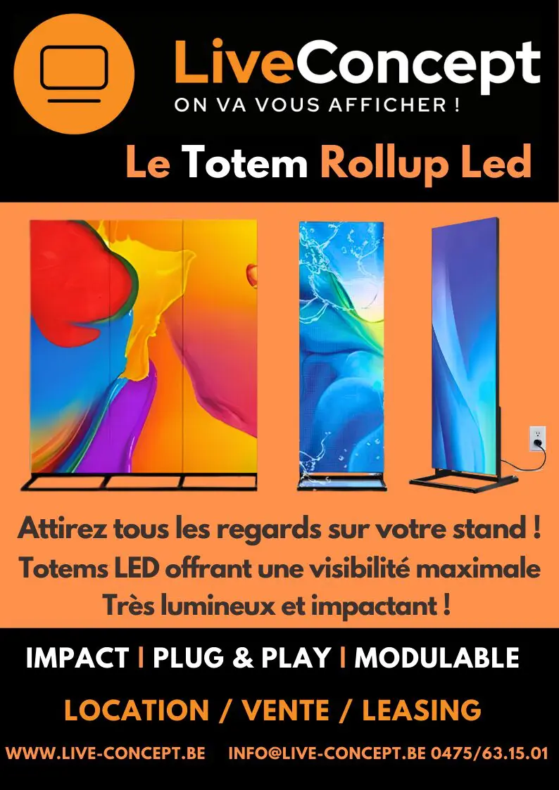 Totem led format rollup